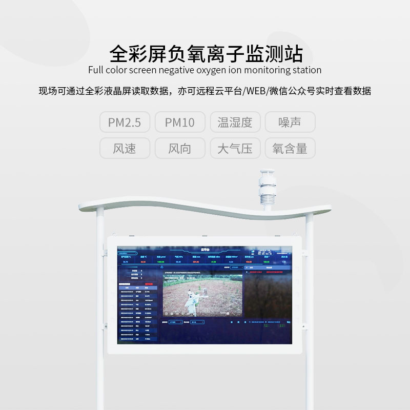 一體化負氧離子監(jiān)測站可24小時監(jiān)測負氧離子濃度